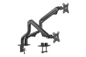 Monitorfäste - Gembird Monitor Arm - Adjustable Tilting arm 2-display 17"-32" - MA-DA2-02