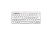 Tangentbord - Logitech Pebble Keys 2 K380s Wireless Keyboard - Tonal Off-White - Tangentbord - Nordisk - Vit - 920-011880