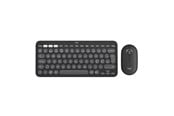 Tangentbord - Logitech Pebble 2 Combo Wireless Keyboard/Mouse - Tonal Graphite - Tastatur & Mus set - Nordisk - Svart - 920-012257