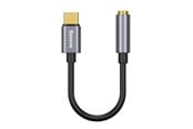 USB-kabel - Baseus L54 Audio Adapter USB-C + mini jack 3.5mm (Black+Gray) - CATL54-0G