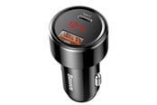 Andra mobiltillbehör - Baseus Magic Car Charger USB + USB-C QC 4.0 PD 45W (Black) - CCMLC20C-01