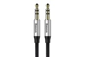 Ljudkabel - Baseus Yiven Audio Cable Cable 3.5 male Audio M30 1.5M Silver+ Black - CAM30-CS1