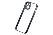 Mobile - Covers & Cases - Baseus Glitter Transparent Case and Tempered Glass set for iPhone 14 Plus (black) - ARMC021001
