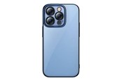 Mobile - Covers & Cases - Baseus Glitter Transparent Case and Tempered Glass set for iPhone 14 Pro (blue) - ARMC021303