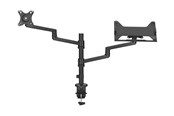 Väggfäste, AV-Möbel - Neomounts DS20-425BL2 mounting kit - full-motion adjustable arm - for LCD display / notebook - black - Max - recommended for 17"-27" (LCD display) / 11.6"-17.3" (notebook) - DS20-425BL2