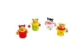 Träleksaker - Small Foot - Wooden Baby Tooth Pot Animal 4pcs. - 7795