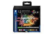 Skriv- och ritverktyg - Staedtler Pigment brush 371 "Nature Set" 12 pcs. Cardboard box - 371 C12-3