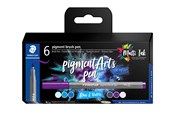 Skriv- och ritverktyg - Staedtler Pigment brush 371 "Blues & Violets" 6 pcs. Cardboard box - 371 C6-2