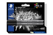Skriv- och ritverktyg - Staedtler Pigment pen blister card 2 pcs "intense black" - 376-99 BK2