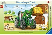 Pusselspel - Ravensburger Tractor On The Farm 15p - 10106044