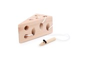 Babyleksaker - Small Foot - Cheese and Mouse Wooden Threading Gam - 11053