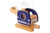 Leksaksbil - Small Foot - Wooden Helicopter Blue - 12287