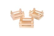 Rollek - Small Foot - Wooden Crates Small 10x8x5.5cm set of 3 - 1808