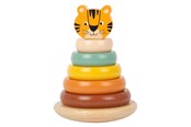 Babyleksaker - Small Foot - Wooden Stacking Tower Safari Tiger 7 - 11706