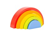 Babyleksaker - Small Foot - Wooden Building Blocks Rainbow 5dlg. - 10585