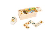 Brädspel - Small Foot - Wooden Domino Game Safari - 10963