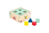 Babyleksaker - Small Foot - Wooden Shape Sorter with Blocks Natur - 10944