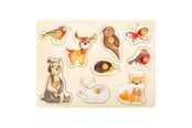 Pusselspel - Small Foot - Wooden Stud Puzzle Forest Animals 9p Trä - 11499