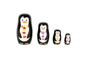 Kreativa spel - Small Foot - Wooden Matryoshka Dolls Penguin Family - 10619