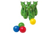 Utomhuslek - Small Foot - Wooden Frog Bowling Throwing Game 10 - 8166