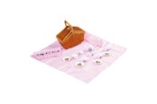 Rollek - Small Foot Wooden Picnic Basket with Tableware Romantic 30 pcs. - 5300