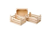 Rollek - Small Foot - Wooden Crates Large 18x12x9.5cm Set of 3 - 1807