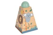 Babyleksaker - Small Foot - Stacking tower Safari 6 pcs. - 12320