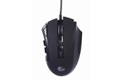 Mus - Gembird Ragnar RX500 - Gamingmus - Optic - 10 knappar - Svart med RGB ljus - MUSG-RAGNAR-RX500