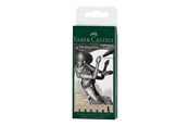 Skriv- och ritverktyg - Faber-Castell 6 Pitt Artist Pens Black - 167154