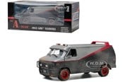 Modellbil - Greenlight 1:24 Scale 1983 TV Series GMC Vandura Van Weathered Version with Bullet Holes the a-Team Diecast Model - 0810027492371