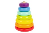 Babyleksaker - Small Foot - Wooden Stacking Tower Rainbow 7dlg. - 11775