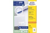 Papper, Fotopapper & Etiketter - Avery Universaletiketter, 105 x 42,3 mm, 1.400 Etiketter, Vit - 3653