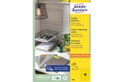 Papper, Fotopapper & Etiketter - Avery Färgade etiketter, 105 x 37 mm, 1.600 Etiketter, Gul - 3455