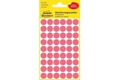 Papper, Fotopapper & Etiketter - Avery Punktklistermärken, Ø 12 mm, 270 Etiketter, Neonröd - 3147