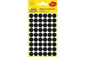 Papper, Fotopapper & Etiketter - Avery Punktklistermärken, Ø 12 mm, 270 Etiketter, Svart - 3140