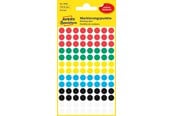 Papper, Fotopapper & Etiketter - Avery Punktklistermärken, Ø 8 mm, 416 Etiketter, Diverse färger - 3090