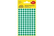 Papper, Fotopapper & Etiketter - Avery Permanenthäftande färgkodningsprickar, För markering, Ø 8 mm, Grön - 3012