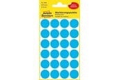 Papper, Fotopapper & Etiketter - Avery Punktklistermärken, Ø 18 mm, 96 Etiketter, Blå - 3005