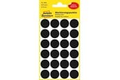 Papper, Fotopapper & Etiketter - Avery Punktklistermärken, Ø 18 mm, 96 Etiketter, Svart - 3003