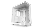 Chassi - NZXT H6 Flow Compact Dual Chamber - Matte White - Chassi - Miditower - Vit - CC-H61FW-01