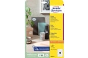 Papper, Fotopapper & Etiketter - Avery Produktetiketter, 63,5 x 42,3 mm, 180 Etiketter, Vit - 6242-10