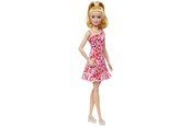 Dockor & Tillbehör - Barbie Fashionista rosablommig klänning - HJT02