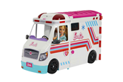 Docka, bamse och tillbehör - Barbie Emergency Vehicle Transforming Ambulance and Care Clinic with 20+ Pieces - HKT79