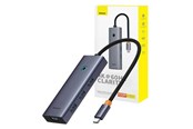 USB Hub - Baseus 6in1 Hub UltraJoy USB-C do HDMI4K@60Hz+4xUSB 3.0+PD (space grey) USB Hub - USB 3.0 - 6 porte - Grey - B00052807813-01
