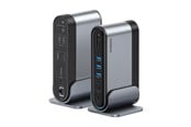 USB Hub - Baseus UnionJoy USB-C Docking Station 2xHDMI4K@60Hz 1xDP4K@60Hz 3xUSB-A3.0 2xUSB-C3.0 2xUSB-A2.0 1xRJ45 PD PC 1xSD+TF 1x3.5mm minijack - Grey USB Hub - USB 3.0 - 17 porte - Grey - B00532304811-00