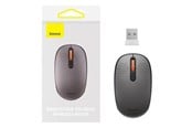 Mus - Baseus Wireless mouse F01B Tri-mode 2.4G BT 5.0 1600 DPI (frosted grey) - Mouse - Optic - 3 knappar - Grå - B01055503833-00