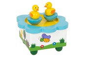 Träleksaker - Small Foot - Wooden Music Box Duck - 7489