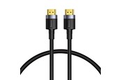 Displaykabel - Baseus Cafule 4KHDMI Male To 4KHDMI Male Adapter Cable 1m Black - CADKLF-E01