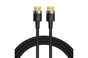Displaykabel - Baseus Cafule 4KHDMI Male To 4KHDMI Male Adapter Cable 3m Black - CADKLF-G01