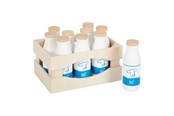 Rollek - Small Foot - Wooden Crate with Milk Bottles 12 pc - 12354